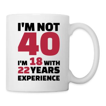 40 Anniversaire - Mug blanc - blanc - Droite