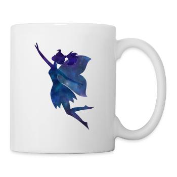 Fairy Galaxy Silhouette - Tasse - Weiß - Rechts