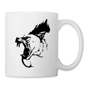 dark_dog_vector - Tasse - Weiß - Rechts