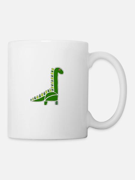 Dino - Tasse - Weiß
