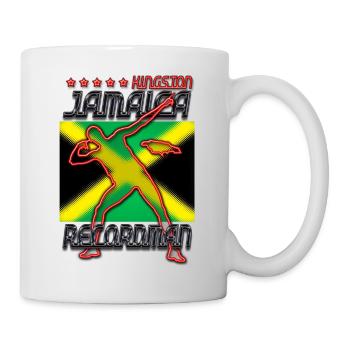 kingston jamaica recordman usain bolt - Mug blanc - blanc - Droite