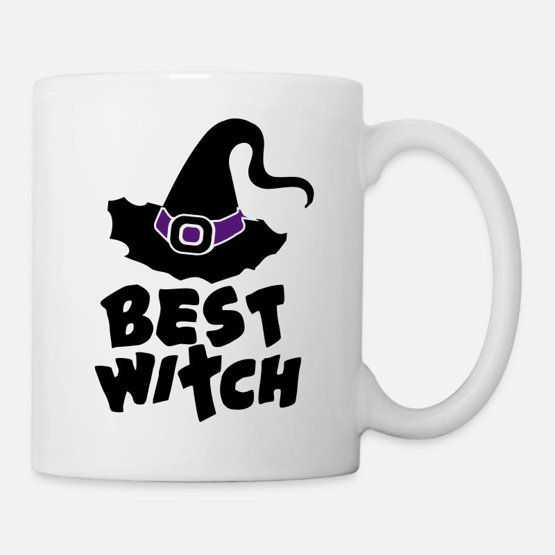 Best Witch, Witchcraft, Halloween, Magic, Hat - Mug - white