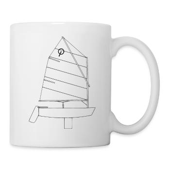 Optimist - Tasse - Weiß - Rechts