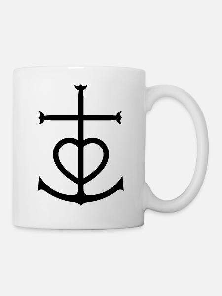 Croix Camarguaise - Mug blanc - blanc