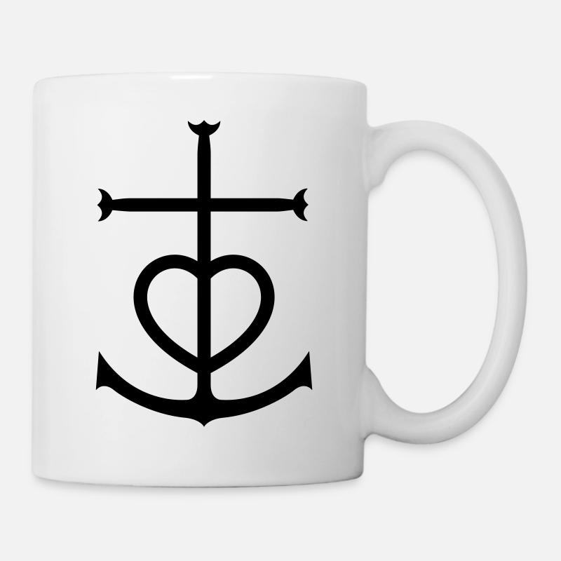Croix Camarguaise - Mug blanc - blanc