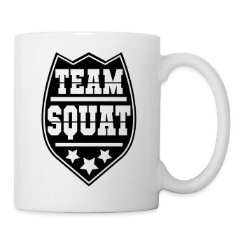 team_squat_3_1f - Tasse - Weiß - Rechts