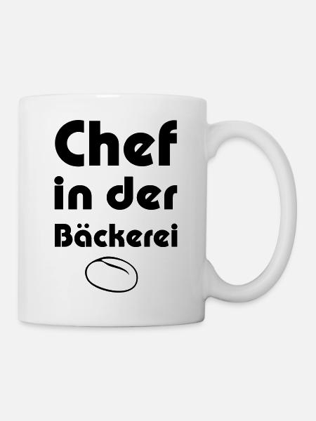 Chef in der Bäckerei - Tasse - Weiß