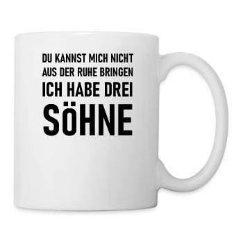 Drei Söhne - Tasse - Weiß - Rechts