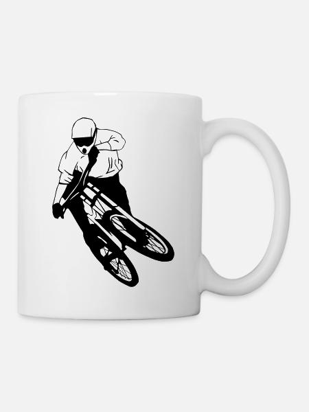 Downhill - Mountainbiking - Mug blanc - blanc