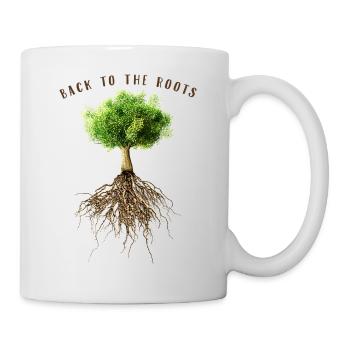 RETOUR À L'ARBRE À RACINES - Mug blanc - blanc - Droite