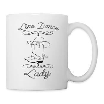 Line Dance Lady - Mug blanc - blanc - Droite