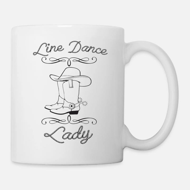 Line Dance Lady - Mug blanc - blanc