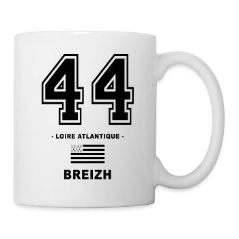 44 breizh bretagne - Mug blanc - blanc - Droite