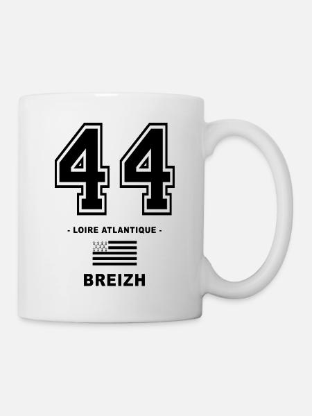 44 breizh bretagne - Mug blanc - blanc