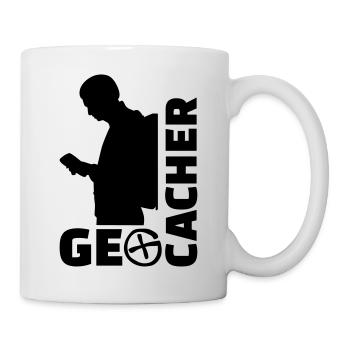 Geocacher - Tasse - Weiß - Rechts