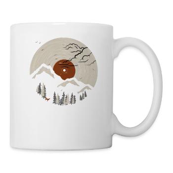 Berg in Aufzeichnung 2 - Tasse - Weiß - Rechts