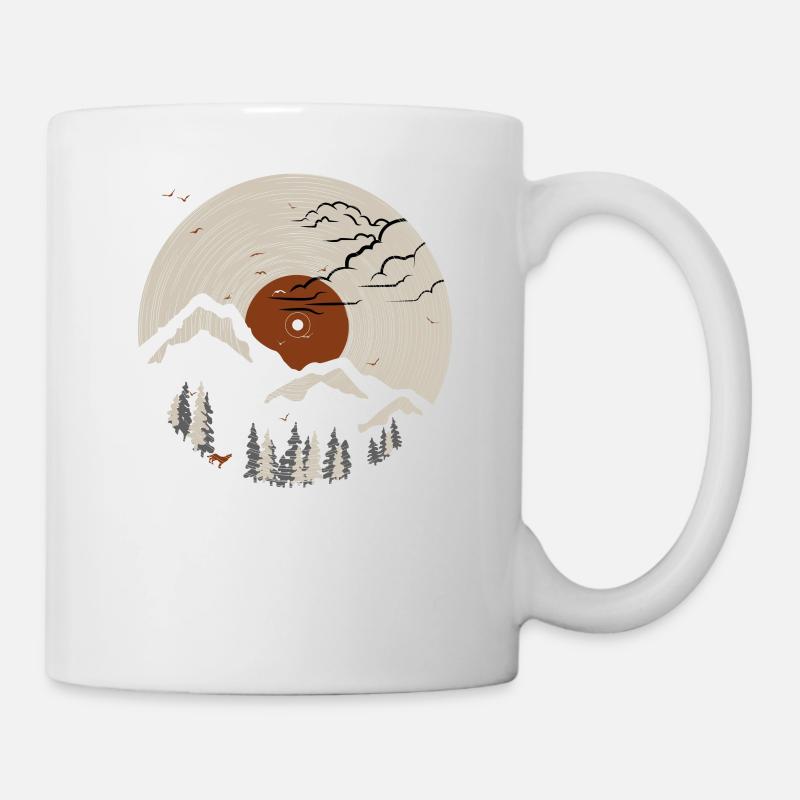 Mountain on record 2 - Mug - white