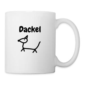 Dackel - Tasse - Weiß - Rechts