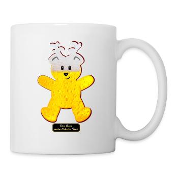 Der Beer / Beer Bär (DDP) - Tasse - Weiß - Rechts