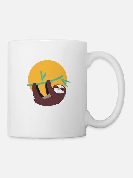 Faultier - Tasse - Weiß