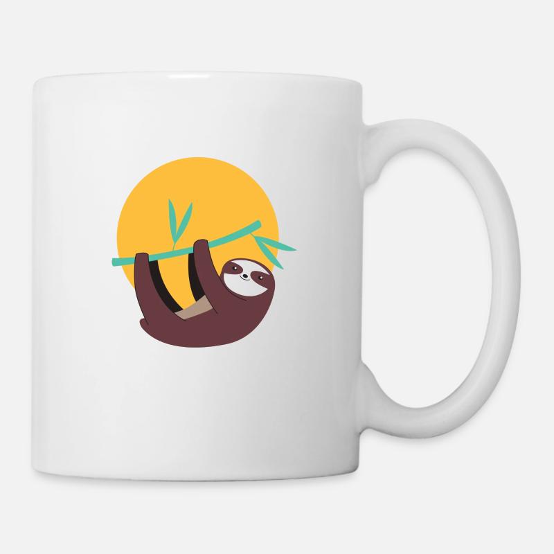 Faultier - Tasse - Weiß