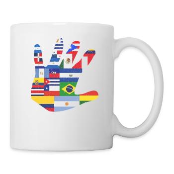 Latino Latin America Flags White - Mug - white - Right