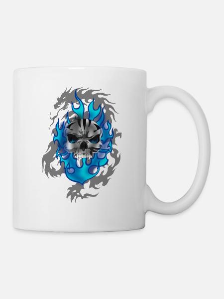 Schädel - Tasse - Weiß