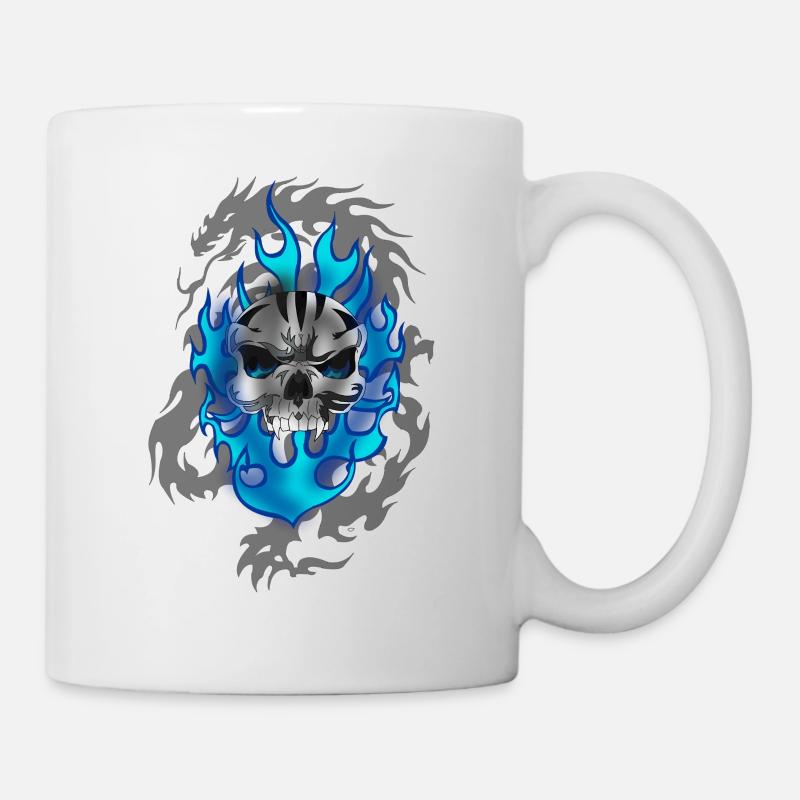 Schädel - Tasse - Weiß