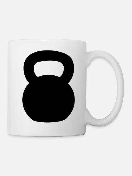 Kettlebell - Tasse - Weiß