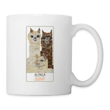 alpaca family large - Mug blanc - blanc - Droite