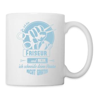 Ja ich bin Friseur - Tasse - Weiß - Rechts