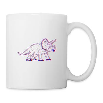 tricératops 3D - Mug blanc - blanc - Droite