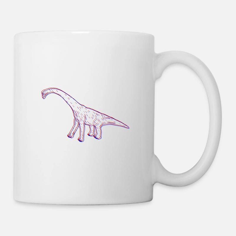 Diplodocus 3D - Mug blanc - blanc