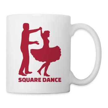 Square dance - Tasse - Weiß - Rechts