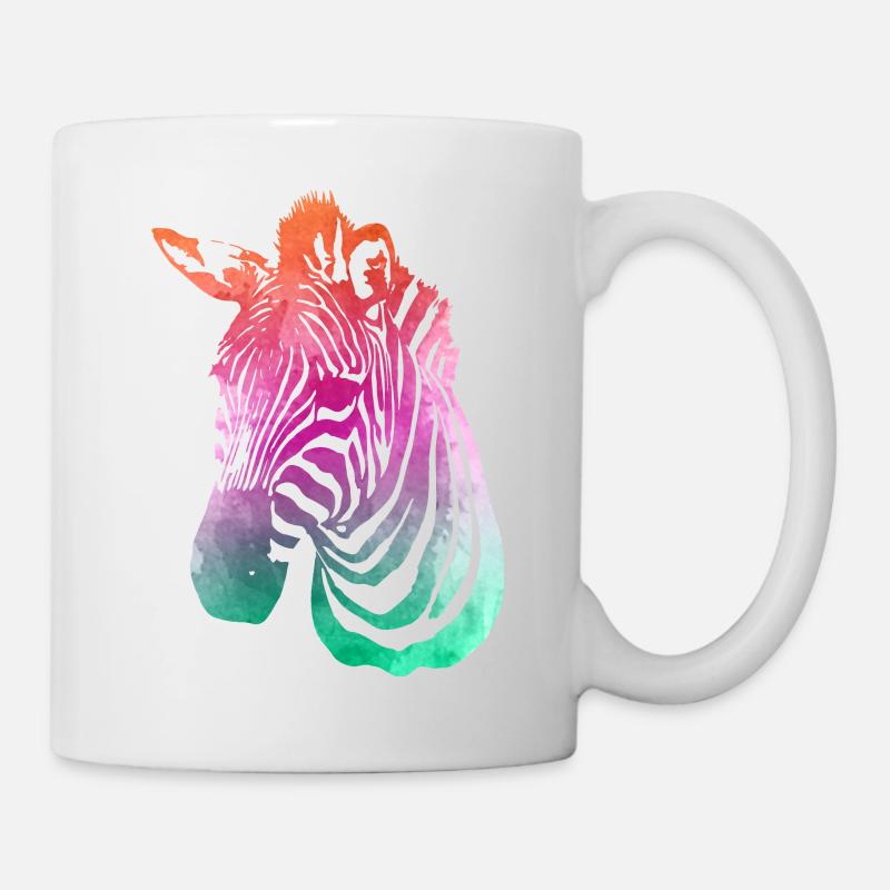 Zebra Modetrend - Tasse - Weiß