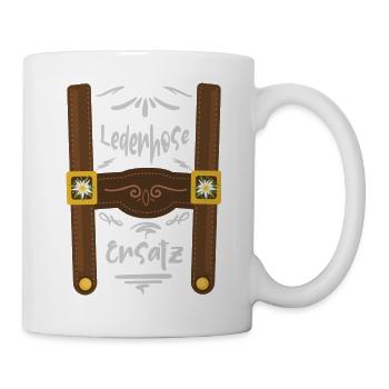 LederHosen (édition de rechange) - Mug blanc - blanc - Droite