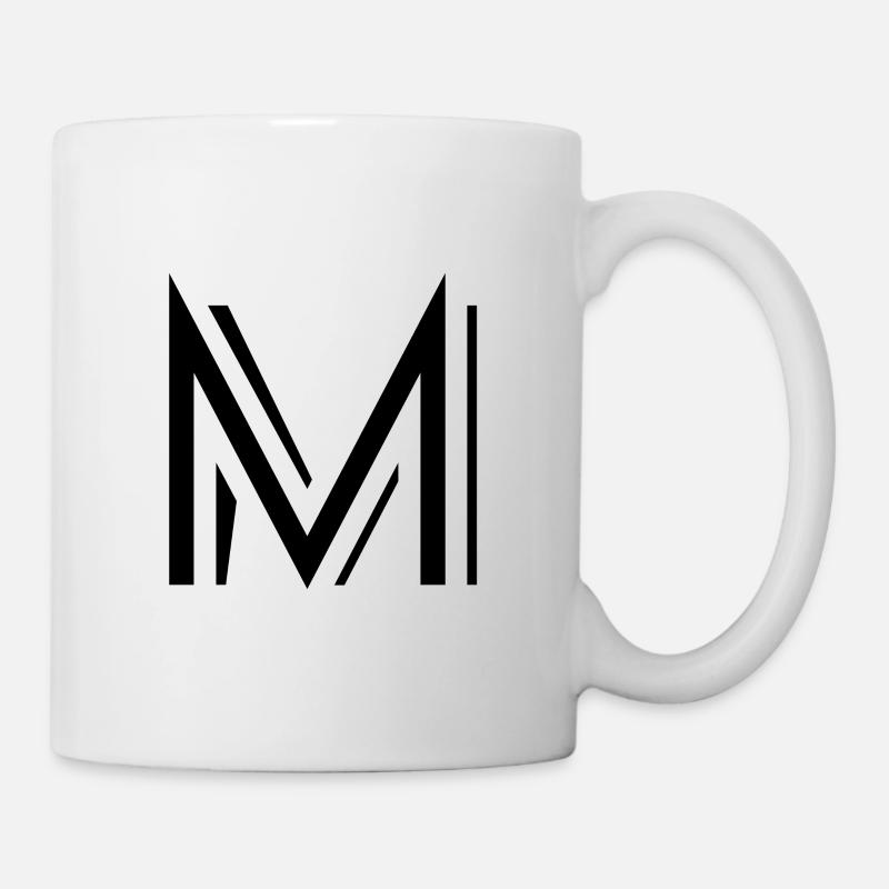 Lettre M. - Mug blanc - blanc