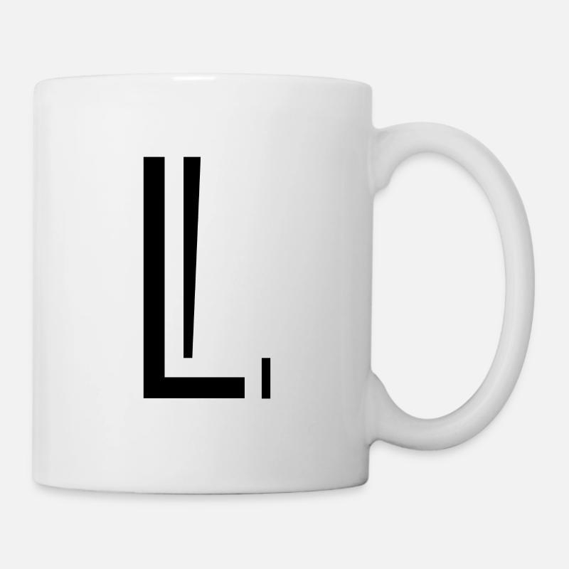Lettre L. - Mug blanc - blanc
