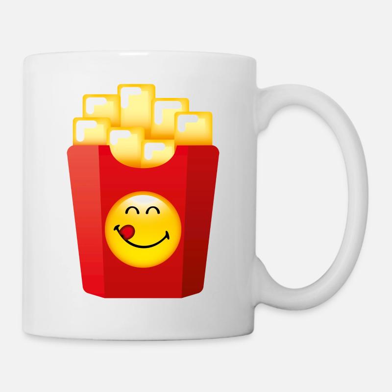 Smiley Chips - Tasse - Weiß