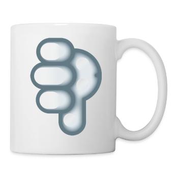 Smiley Hand Signal Down - Mug - white - Right