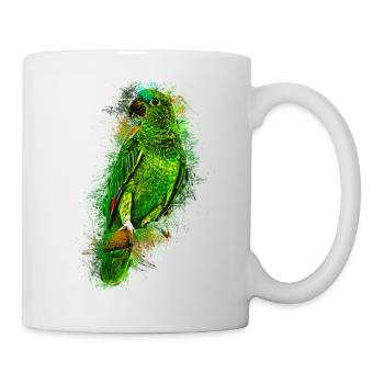 Papagei - Mug blanc - blanc - Droite