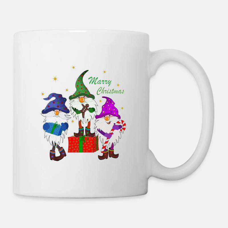 Christmas gnomes goblins gnomes Christmas gnomes - Mug - white