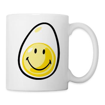 Smiley Hardboiled Egg - Mug blanc - blanc - Droite