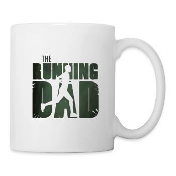 Le papa qui court - Mug blanc - blanc - Droite