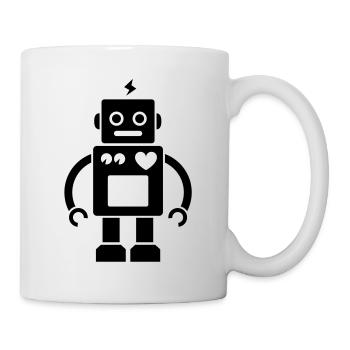 Roboter / Robot #2_1c - Tasse - Weiß - Rechts