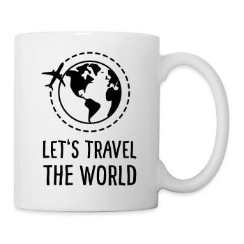 Let's travel the world - Mug - white - Right