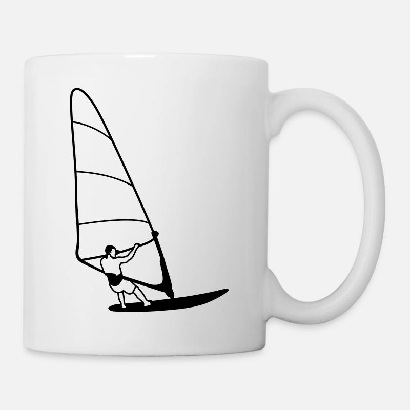 Windsurfen - Tasse - Weiß