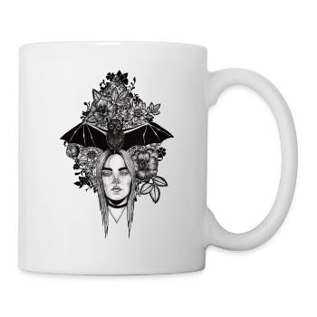 Bat crown - Mug - white - Right
