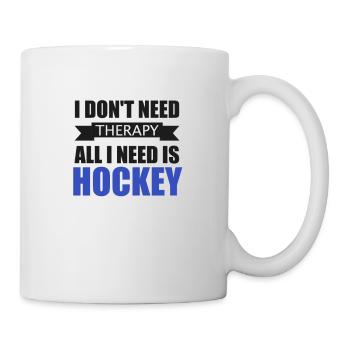 Hockey Schläger Halle Eishockey Sport Mannschaft - Tasse - Weiß - Rechts