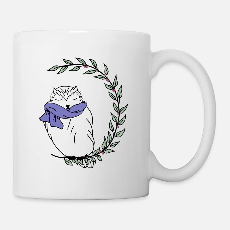 Eule - Tasse - Weiß